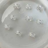 S925 Silver Wrinkled Texture Ring